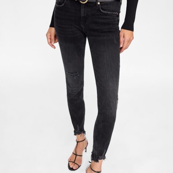 ZARA PREMIUM SKINNY JEANS BLACK US 4